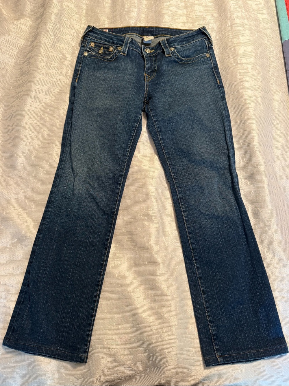 True Religion Billy World Tour Jeans Low Rise Made in USA Flap pocket Y2K